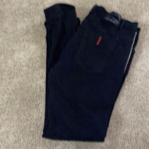 Industrial indigo black jeans
